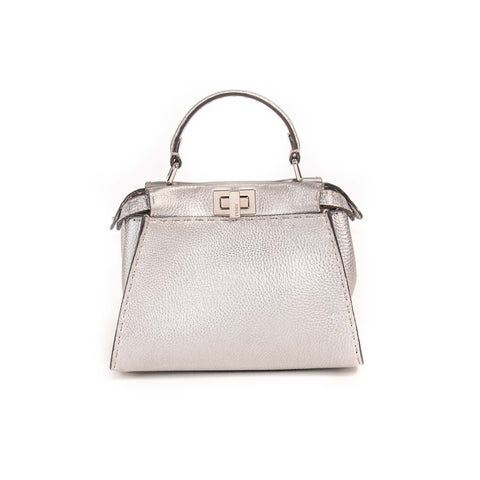 Fendi Mini Leather Baguette Shoulder Bag