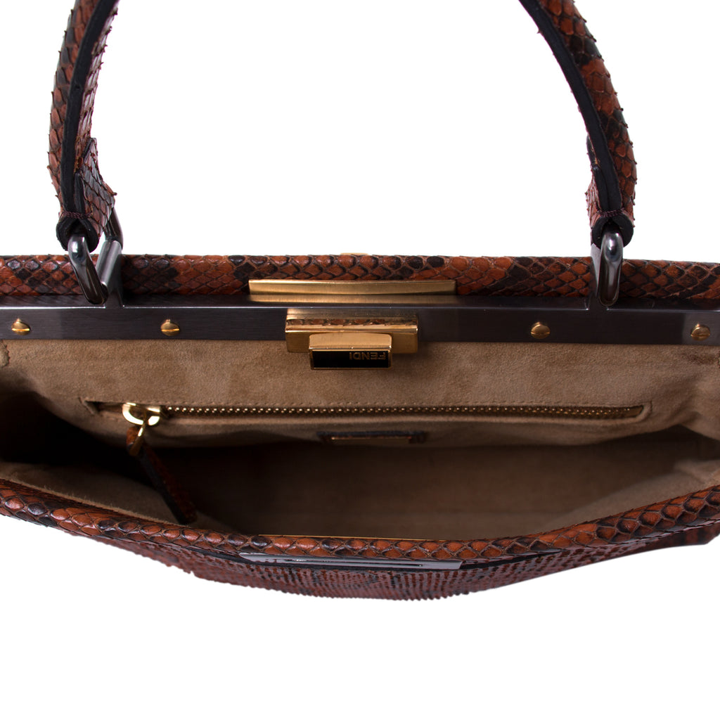 Fendi Python Medium Peekaboo Bag Bags Fendi - Shop authentic new pre-owned designer brands online at Re-Vogue