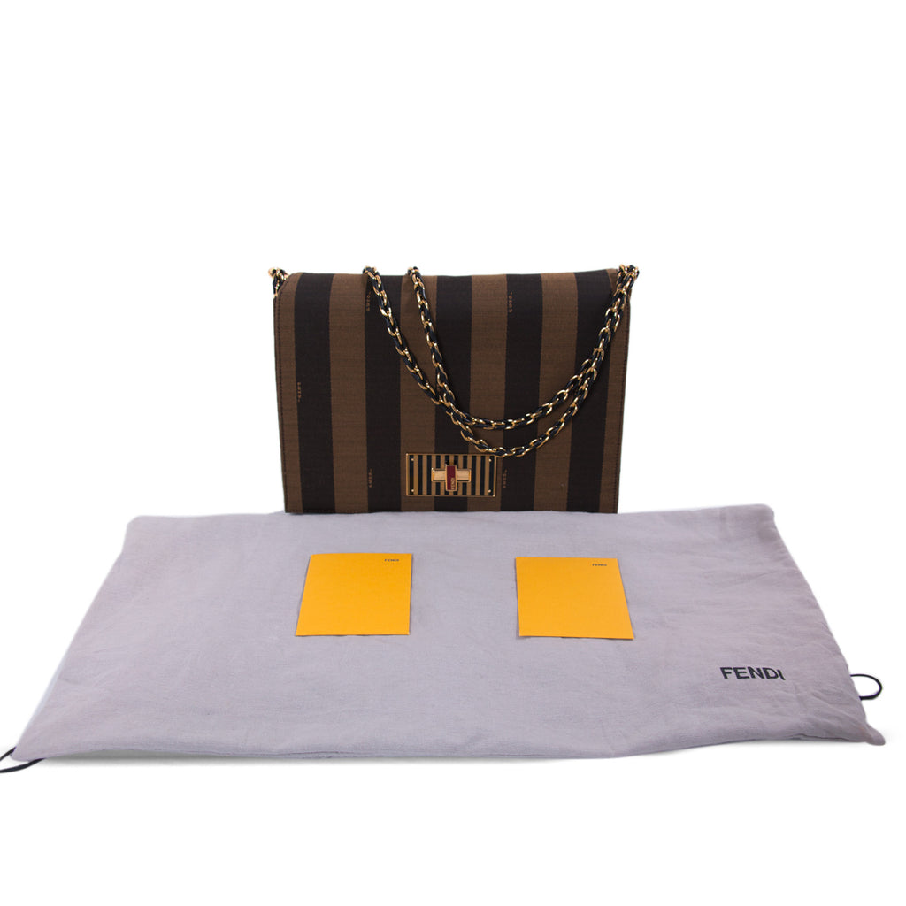 Fendi Pequin Large Claudia Cross Body Bag Bags Fendi - Shop authentic new pre-owned designer brands online at Re-Vogue