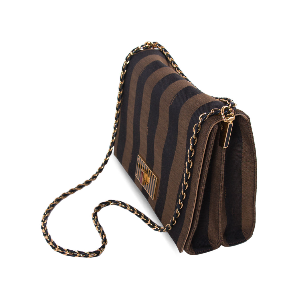 Fendi Pequin Large Claudia Cross Body Bag Bags Fendi - Shop authentic new pre-owned designer brands online at Re-Vogue