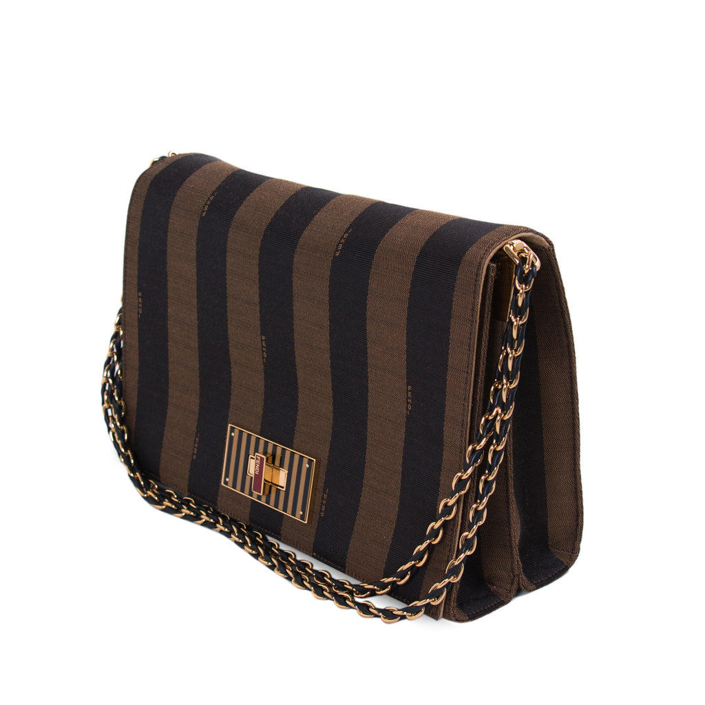 Fendi Pequin Large Claudia Cross Body Bag Bags Fendi - Shop authentic new pre-owned designer brands online at Re-Vogue