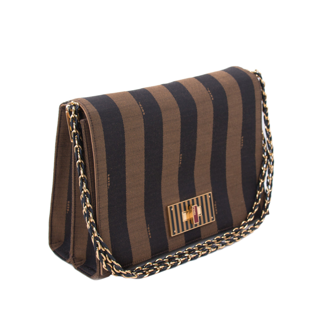 Fendi Pequin Large Claudia Cross Body Bag Bags Fendi - Shop authentic new pre-owned designer brands online at Re-Vogue