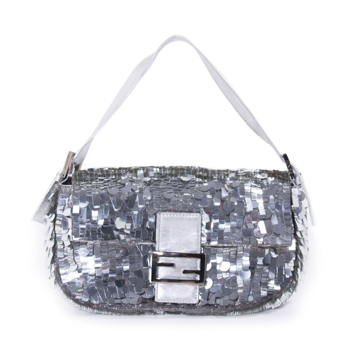 Fendi Silver Sequin Baguette Bags Fendi - Shop authentic new pre-owned designer brands online at Re-Vogue