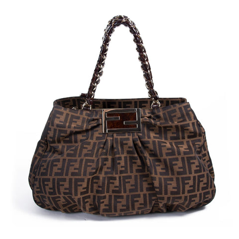 Fendi Pequin Claudia Large Flap