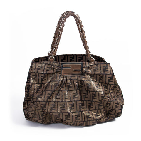 Fendi Pequin Claudia Large Flap