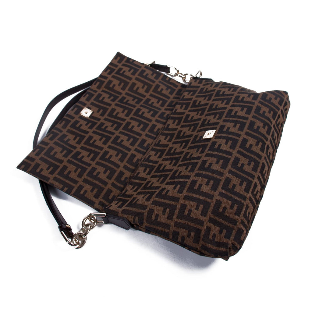 Fendi Zucca Mia Flap Bag Bags Fendi - Shop authentic new pre-owned designer brands online at Re-Vogue