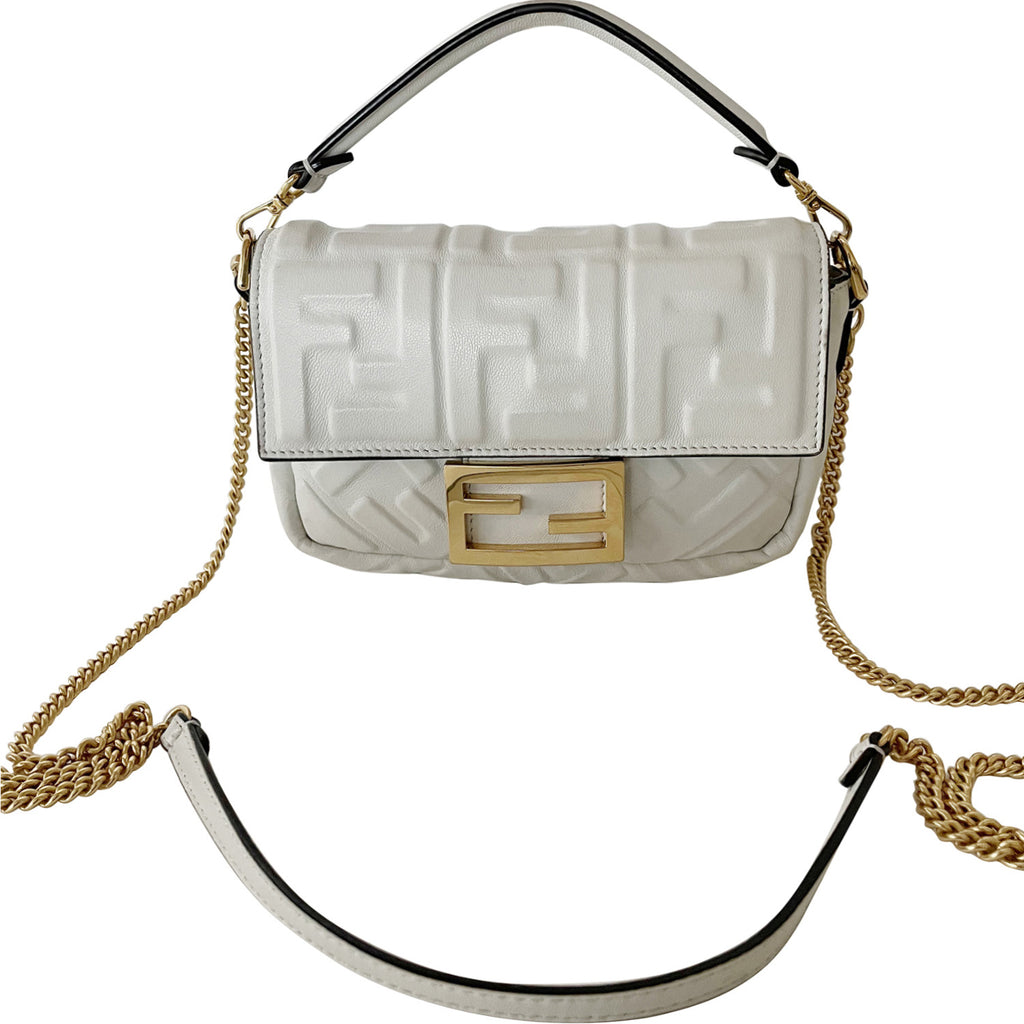 Fendi Leather Mini Iconic Baguette