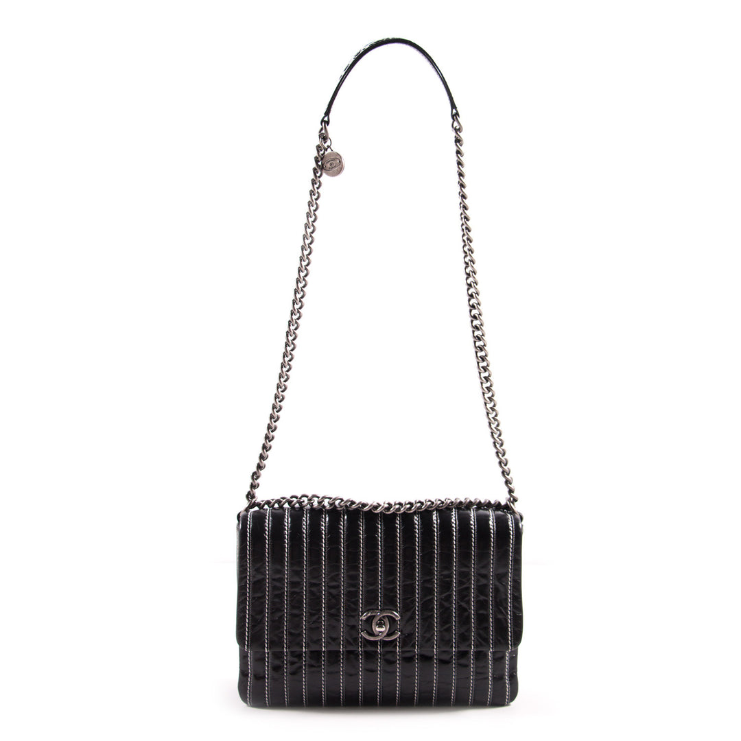 Chanel Vertical Single Flap Bag Bags Chanel - Shop authentic new pre-owned designer brands online at Re-Vogue