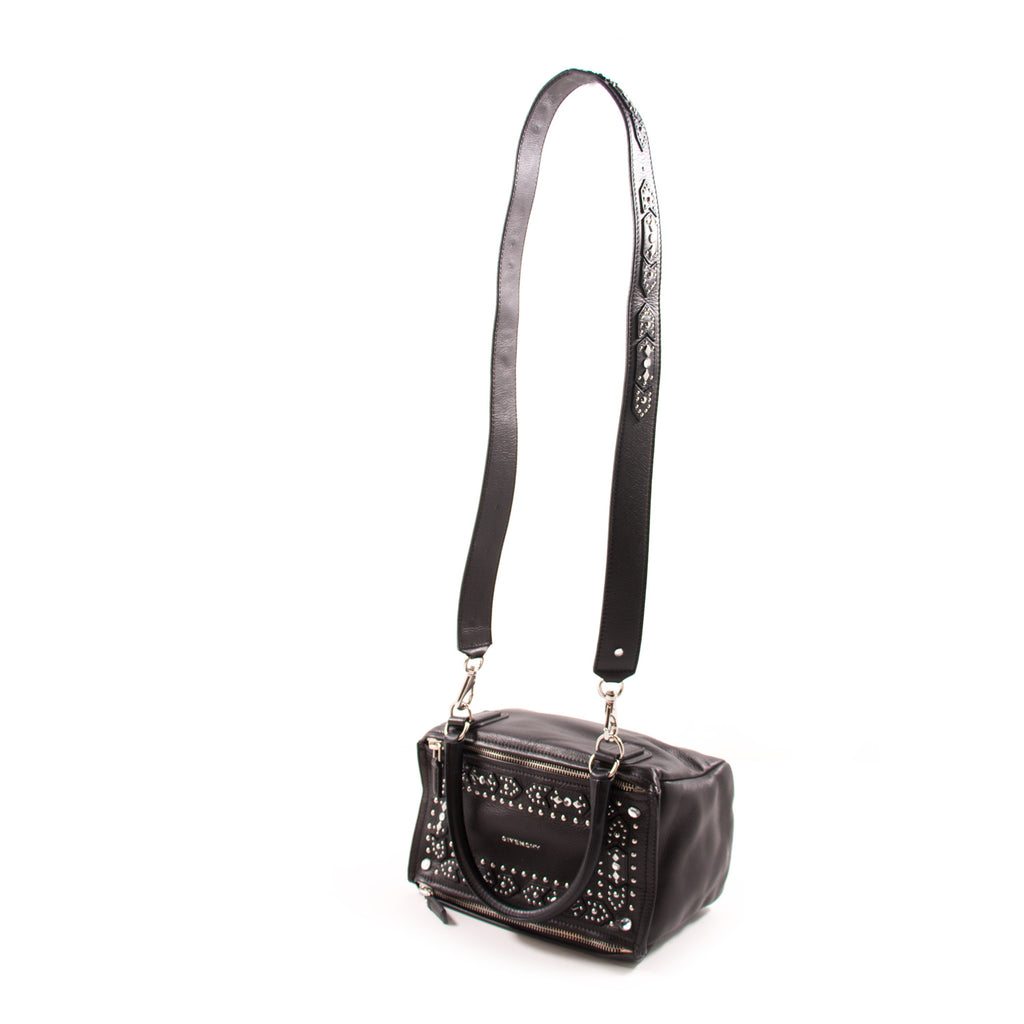 Givenchy Black Goatskin Leather Small Pandora Bag Bags Givenchy - Shop authentic new pre-owned designer brands online at Re-Vogue