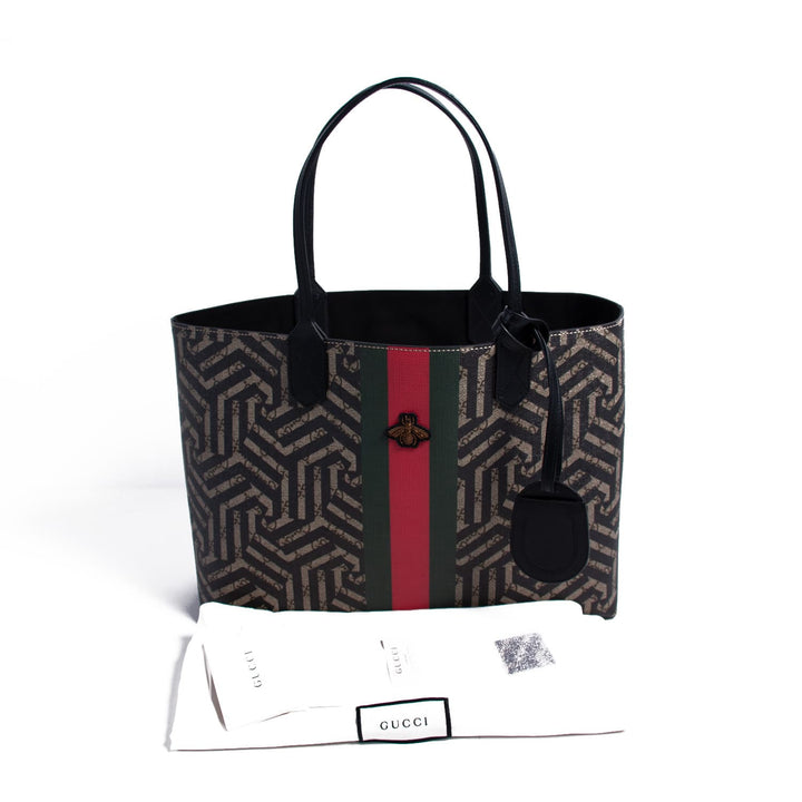 Gucci Caleido Web Bee Tote Bag Bags Gucci - Shop authentic new pre-owned designer brands online at Re-Vogue