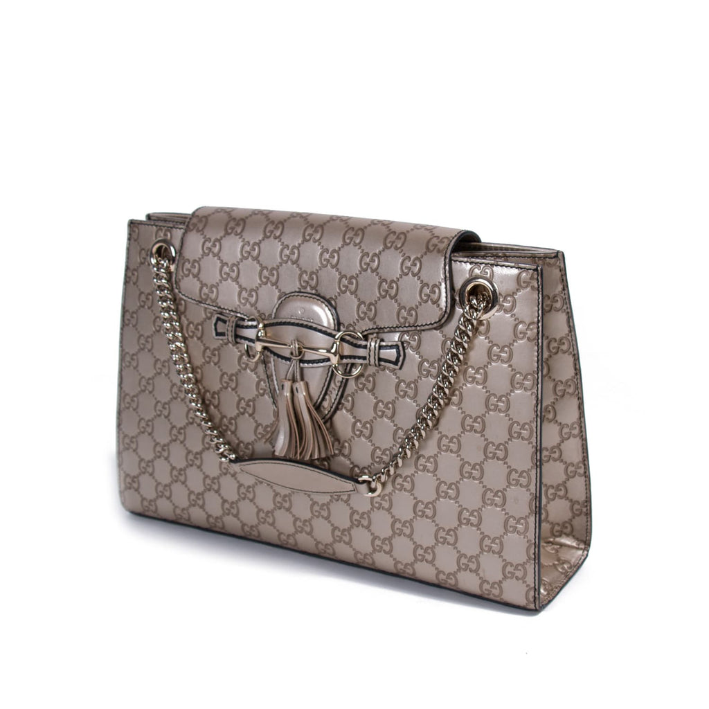 Gucci Emily Large Chain Shoulder Bag Bags Gucci - Shop authentic new pre-owned designer brands online at Re-Vogue