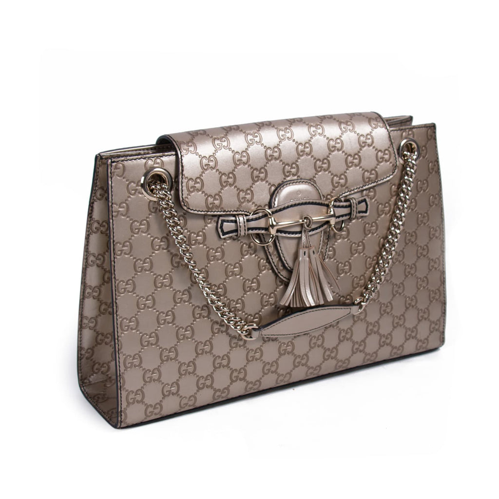 Gucci Emily Large Chain Shoulder Bag Bags Gucci - Shop authentic new pre-owned designer brands online at Re-Vogue