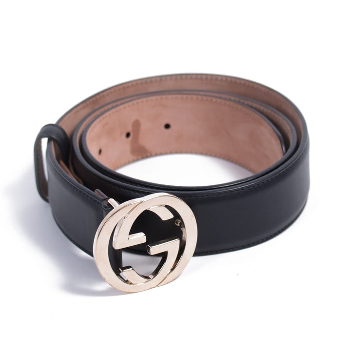 Gucci GG Interlocking Leather Belt Accessories Gucci - Shop authentic new pre-owned designer brands online at Re-Vogue