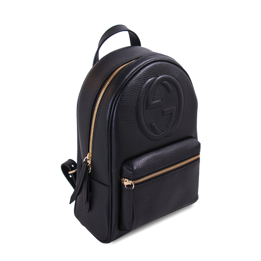 Gucci Soho Textured-Leather Backpack Bags Gucci - Shop authentic new pre-owned designer brands online at Re-Vogue