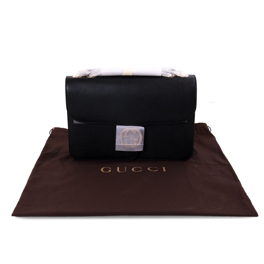 Gucci GG Interlocking Medium Leather Bag Bags Gucci - Shop authentic new pre-owned designer brands online at Re-Vogue
