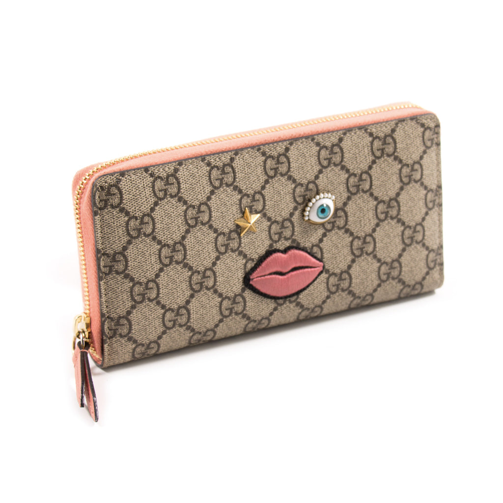 Gucci GG Supreme Zip Around Wallet Accessories Gucci - Shop authentic new pre-owned designer brands online at Re-Vogue