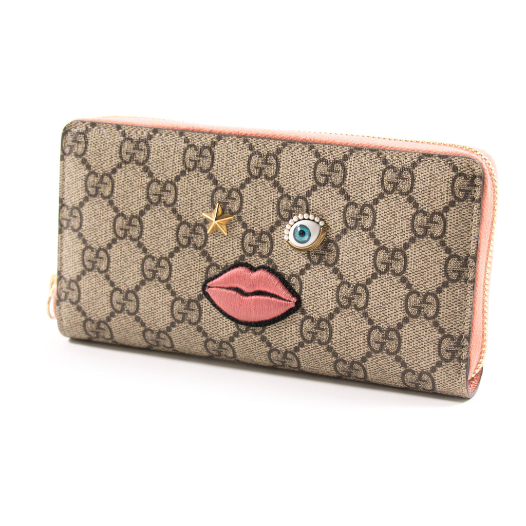 Gucci GG Supreme Zip Around Wallet Accessories Gucci - Shop authentic new pre-owned designer brands online at Re-Vogue