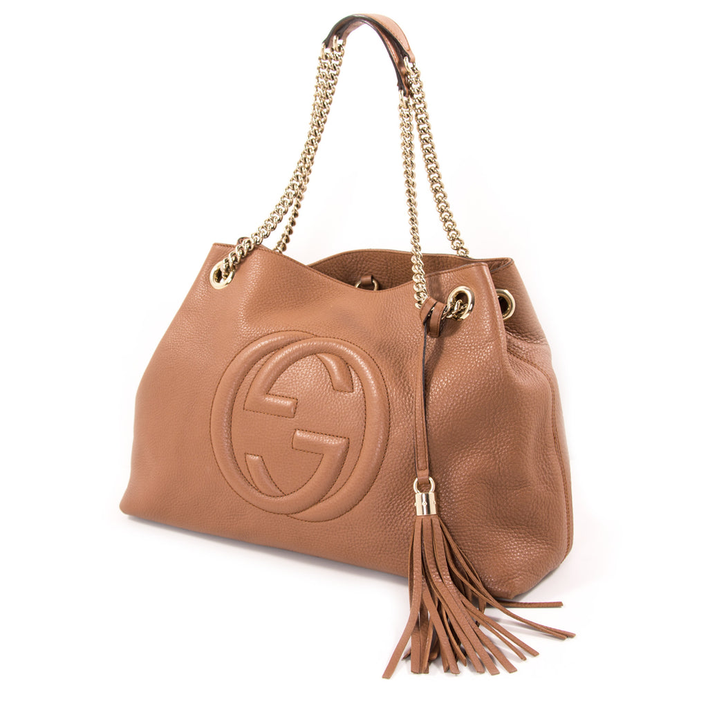 Gucci Soho Large Chain Shoulder Bag Bags Gucci - Shop authentic new pre-owned designer brands online at Re-Vogue