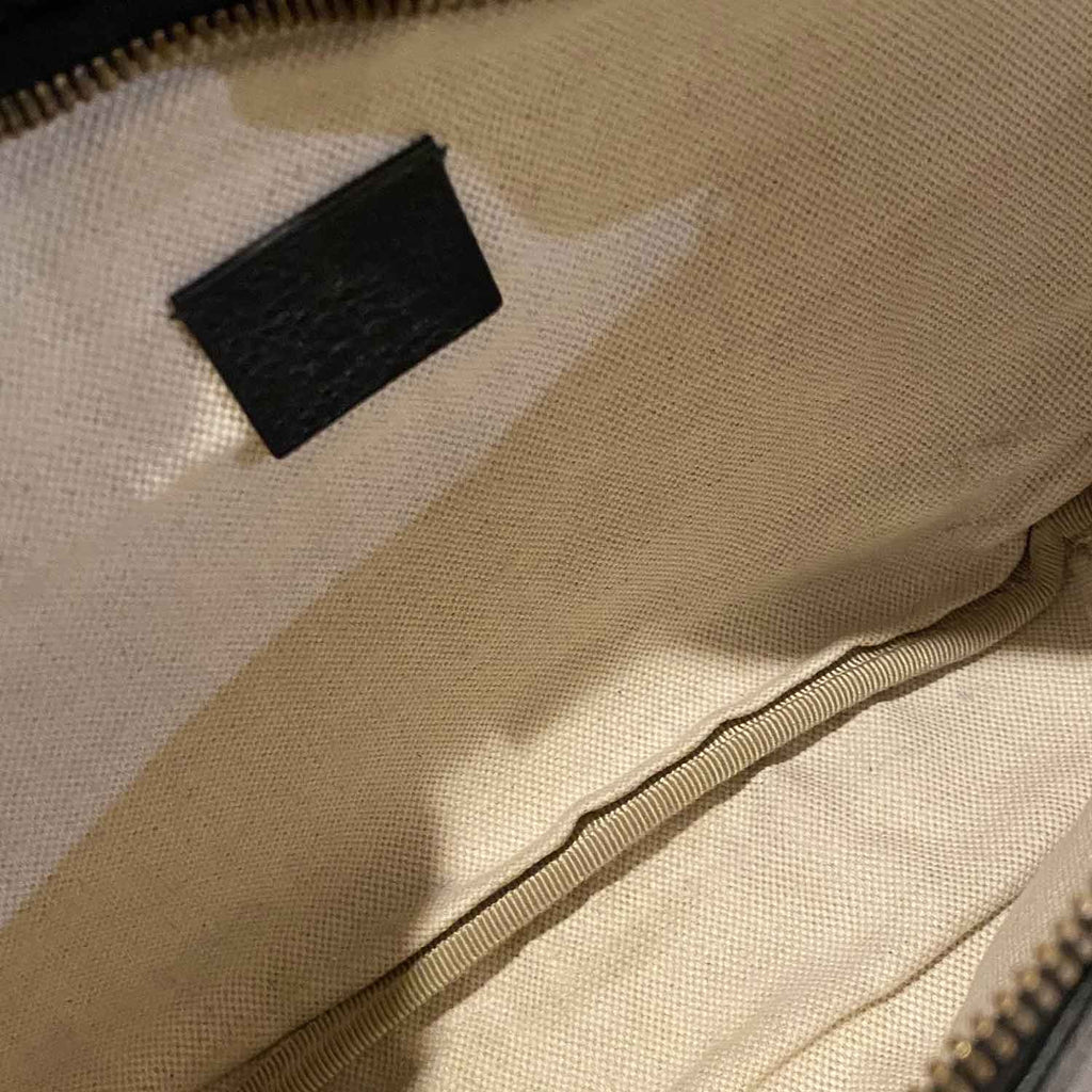 Gucci Logo Print Leather Belt Bag