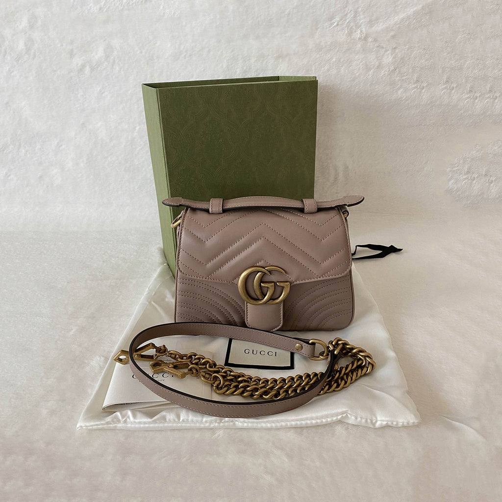 Gucci GG Marmont Mini Top Handle Bag