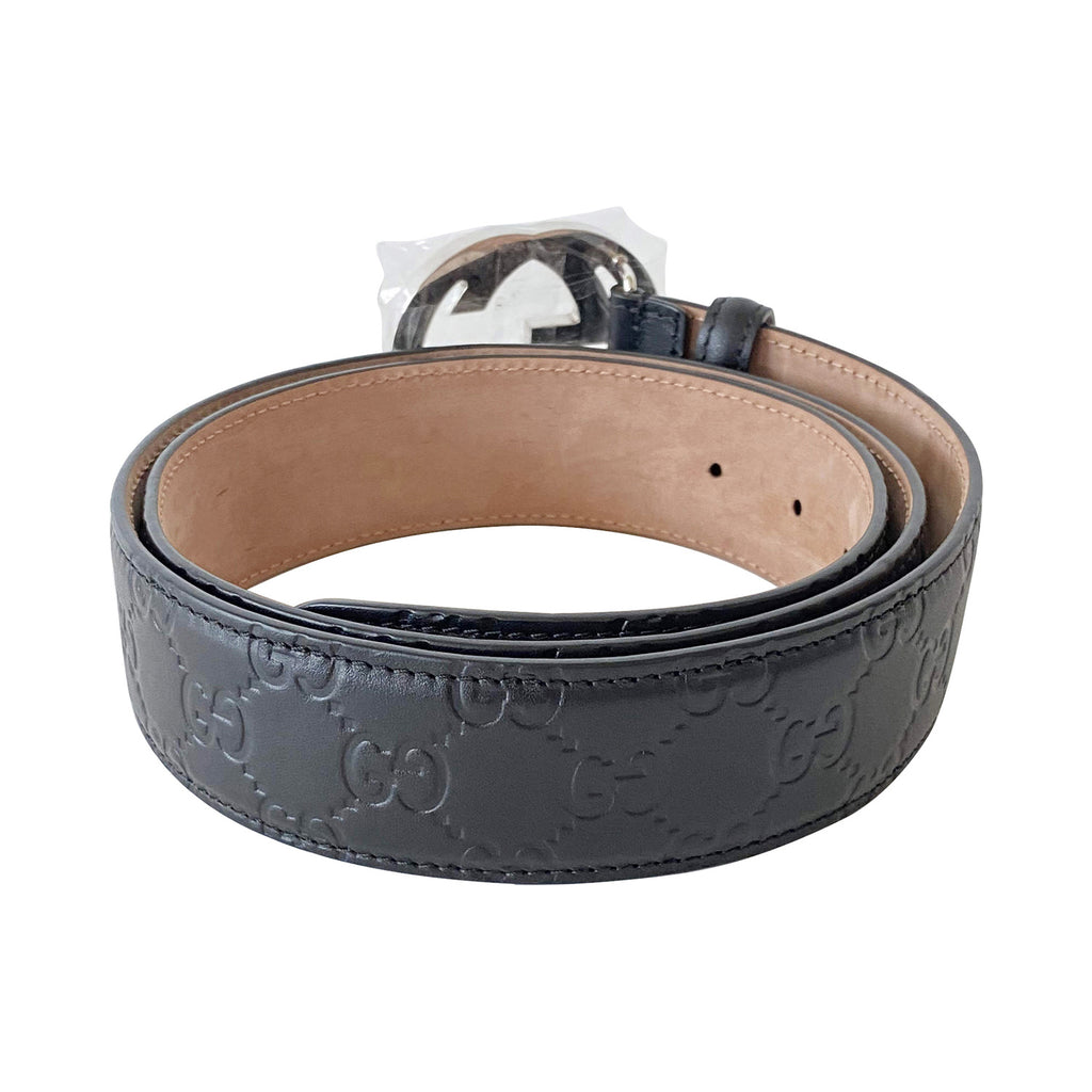 Gucci GG Interlocking Leather Belt