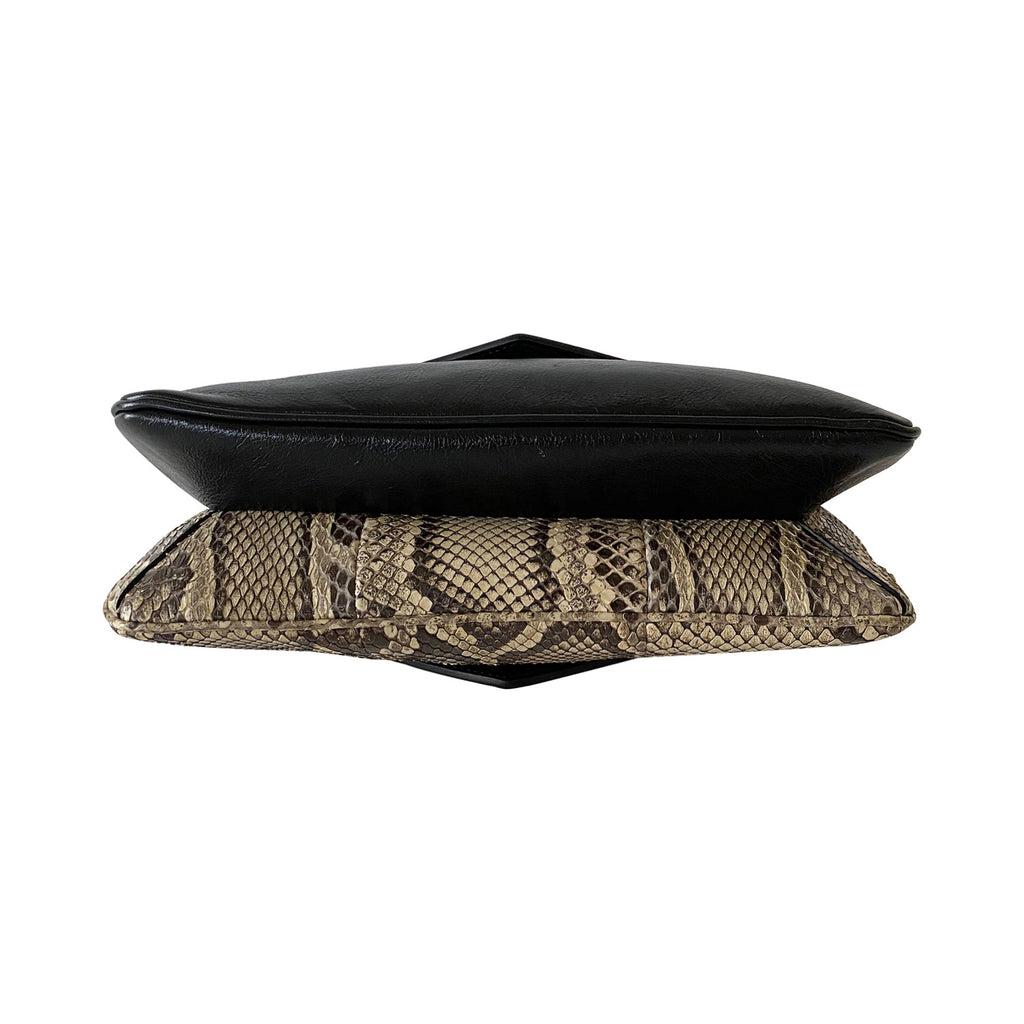 Gucci Thiara Python Double Envelope Shoulder Bag