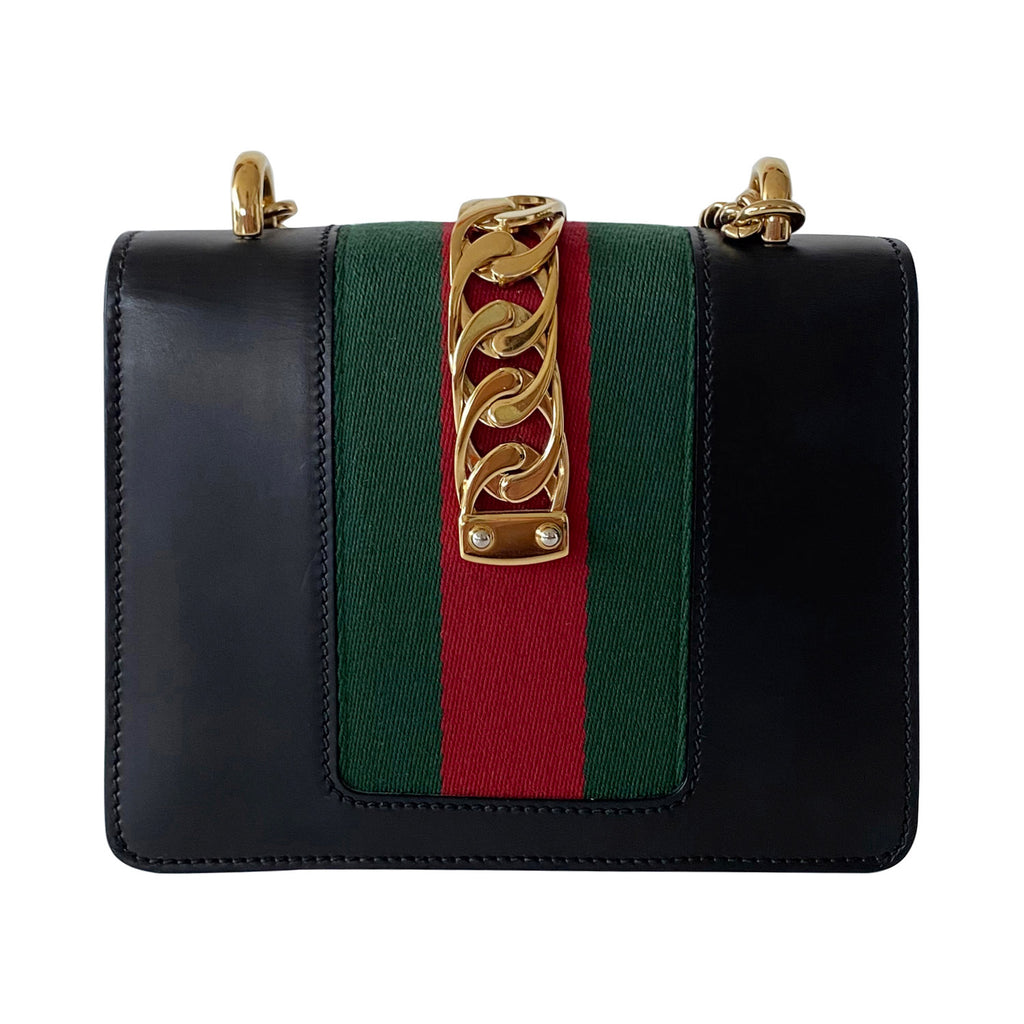 Gucci Sylvie Leather Mini Chain Bag