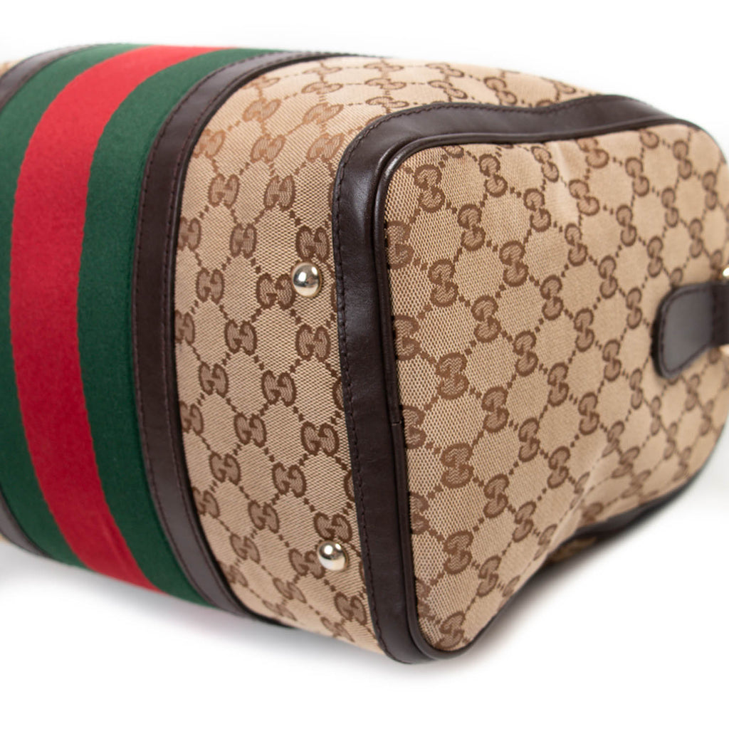 Gucci Vintage Web Boston Bag Bags Gucci - Shop authentic new pre-owned designer brands online at Re-Vogue