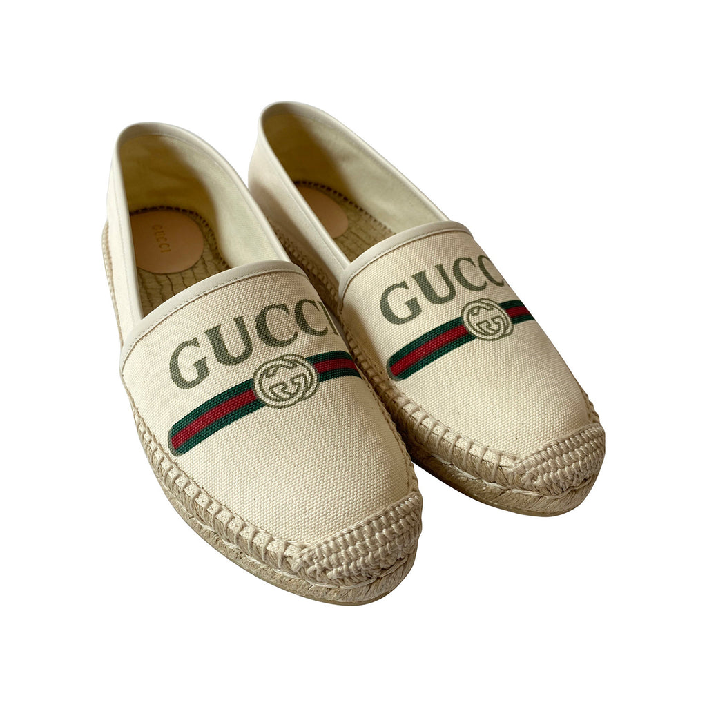 Gucci Web Graphic Print Espadrilles