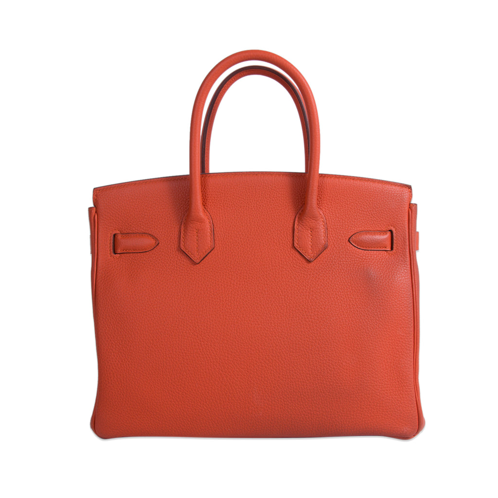 Hermès Birkin 30 Orange Togo Leather Bags Hermès - Shop authentic new pre-owned designer brands online at Re-Vogue