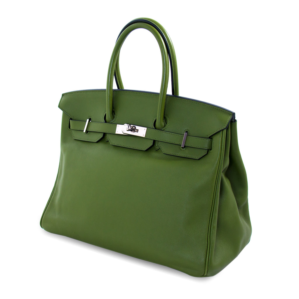 Hermès Birkin 35 Pelouse Swift Bags Hermès - Shop authentic new pre-owned designer brands online at Re-Vogue