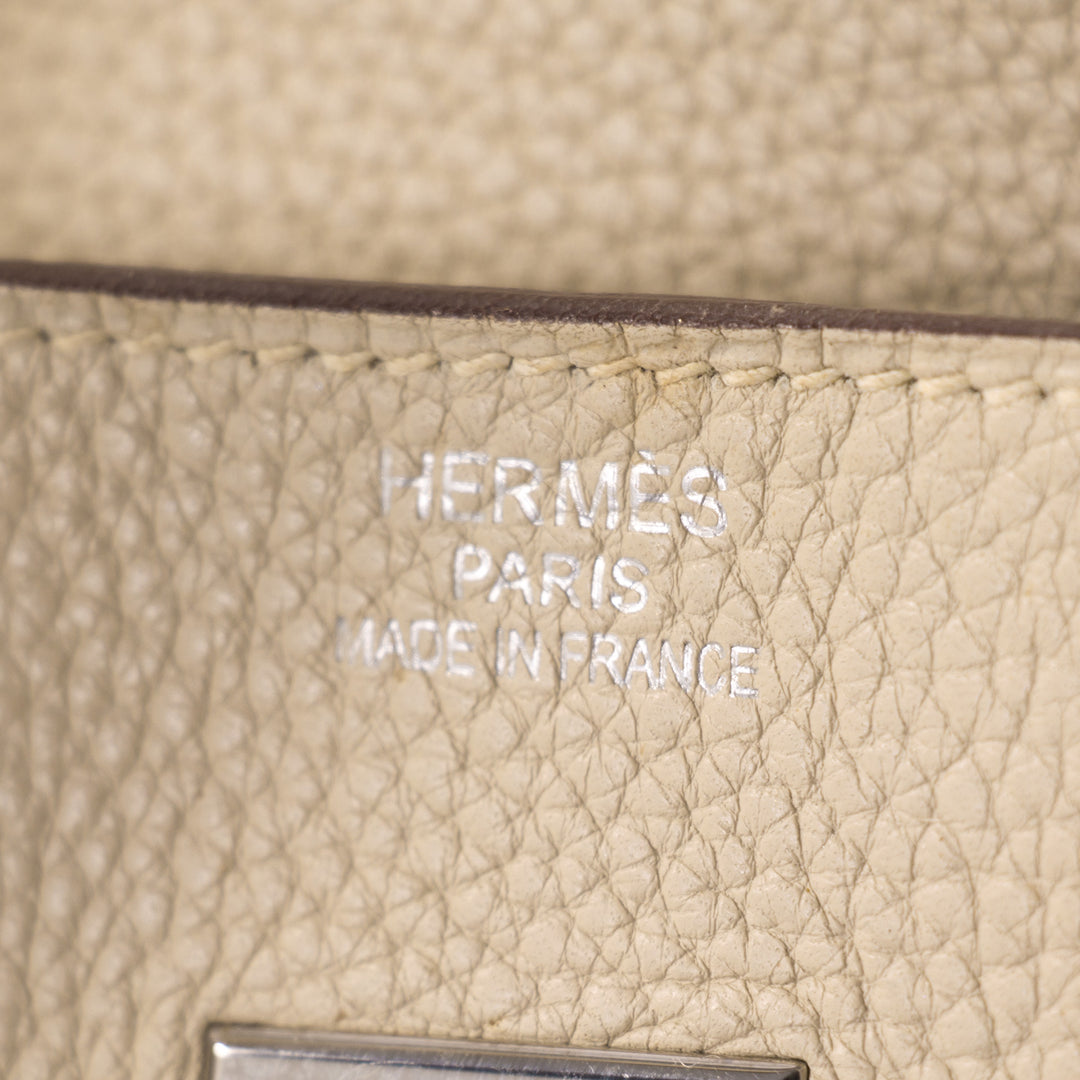 Hermès Birkin 35 Parchemin Clemence Leather Bags Hermès - Shop authentic new pre-owned designer brands online at Re-Vogue