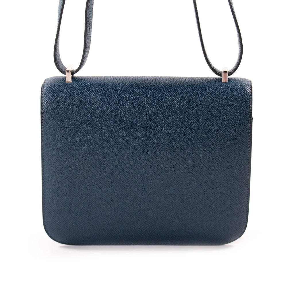 Hermès Mini Constance 18 Navy Blue Epsom Bags Hermès - Shop authentic new pre-owned designer brands online at Re-Vogue