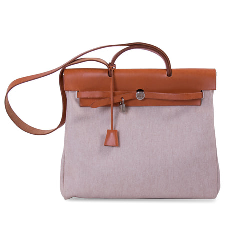 Hermès Birkin 35 Clemence Leather and Houndstooth Canvas