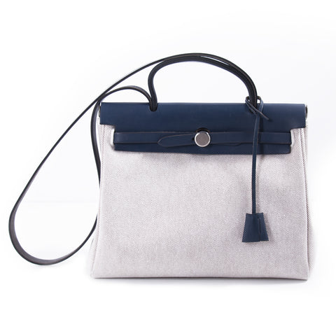 Hermès Birkin 35 Clemence Leather and Houndstooth Canvas