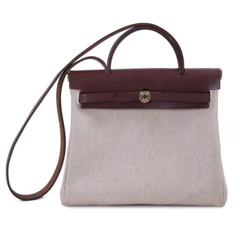 Hermès Birkin 35 Clemence Leather and Houndstooth Canvas
