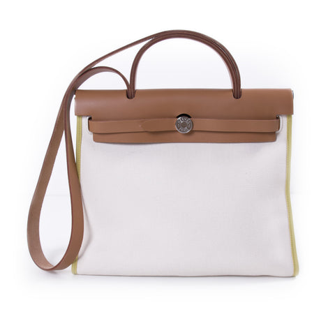 Hermès Birkin 35 Clemence Leather and Houndstooth Canvas