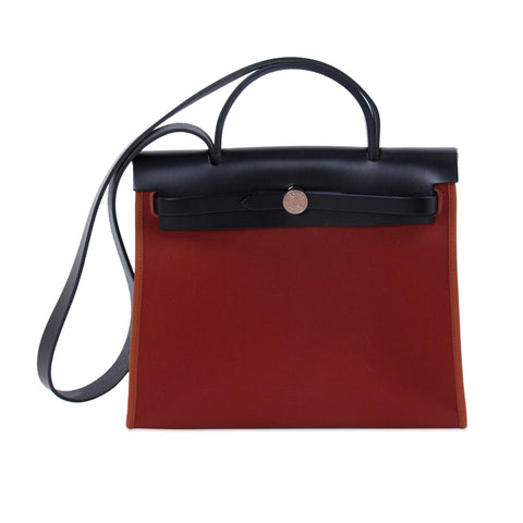 Hermès Birkin 35 Clemence Leather and Houndstooth Canvas