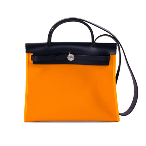 Hermès Birkin 35 Clemence Leather and Houndstooth Canvas