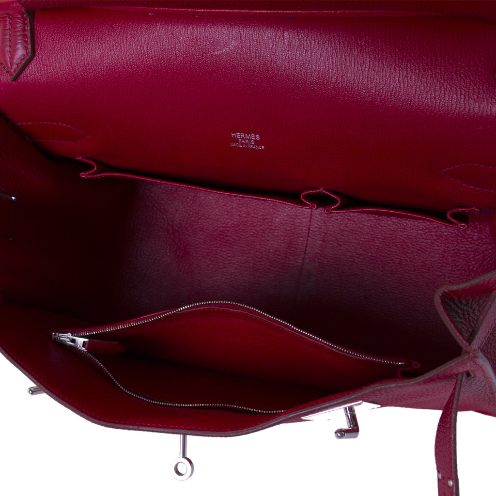 Hermès Jypsière 34 Ruby Red Clemence Bags Hermès - Shop authentic new pre-owned designer brands online at Re-Vogue