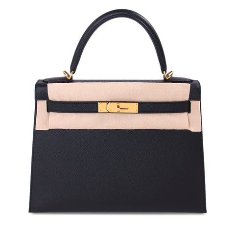 Hermès Birkin 35 Clemence Leather and Houndstooth Canvas