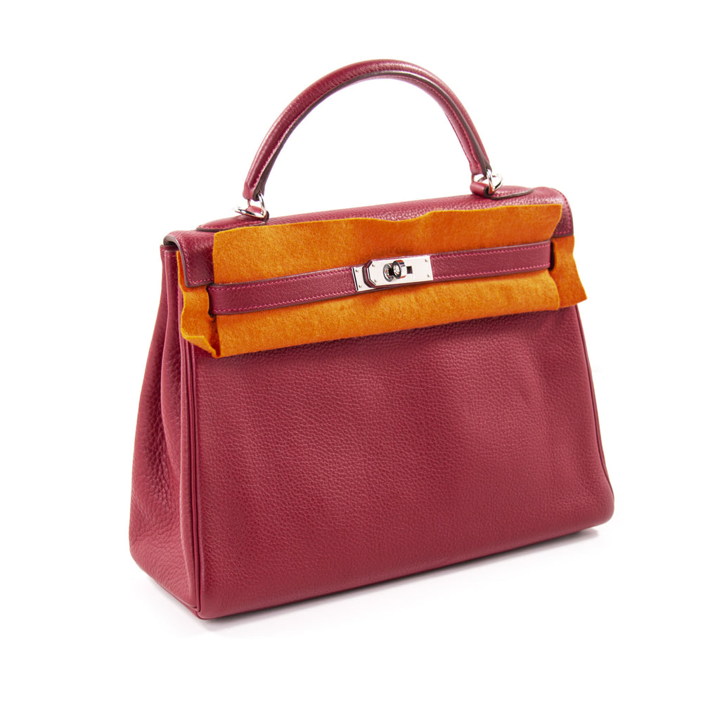 Hermès Kelly 32 Rouge Casaque Clemence Bags Hermès - Shop authentic new pre-owned designer brands online at Re-Vogue