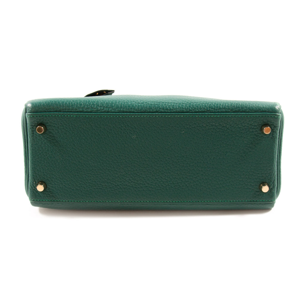 Hermès Kelly 28 Retourne Malachite Clemence Bags Hermès - Shop authentic new pre-owned designer brands online at Re-Vogue