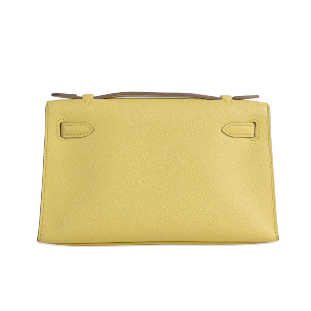 Hermès Kelly Pochette Jaune Espom Leather Bags Hermès - Shop authentic new pre-owned designer brands online at Re-Vogue