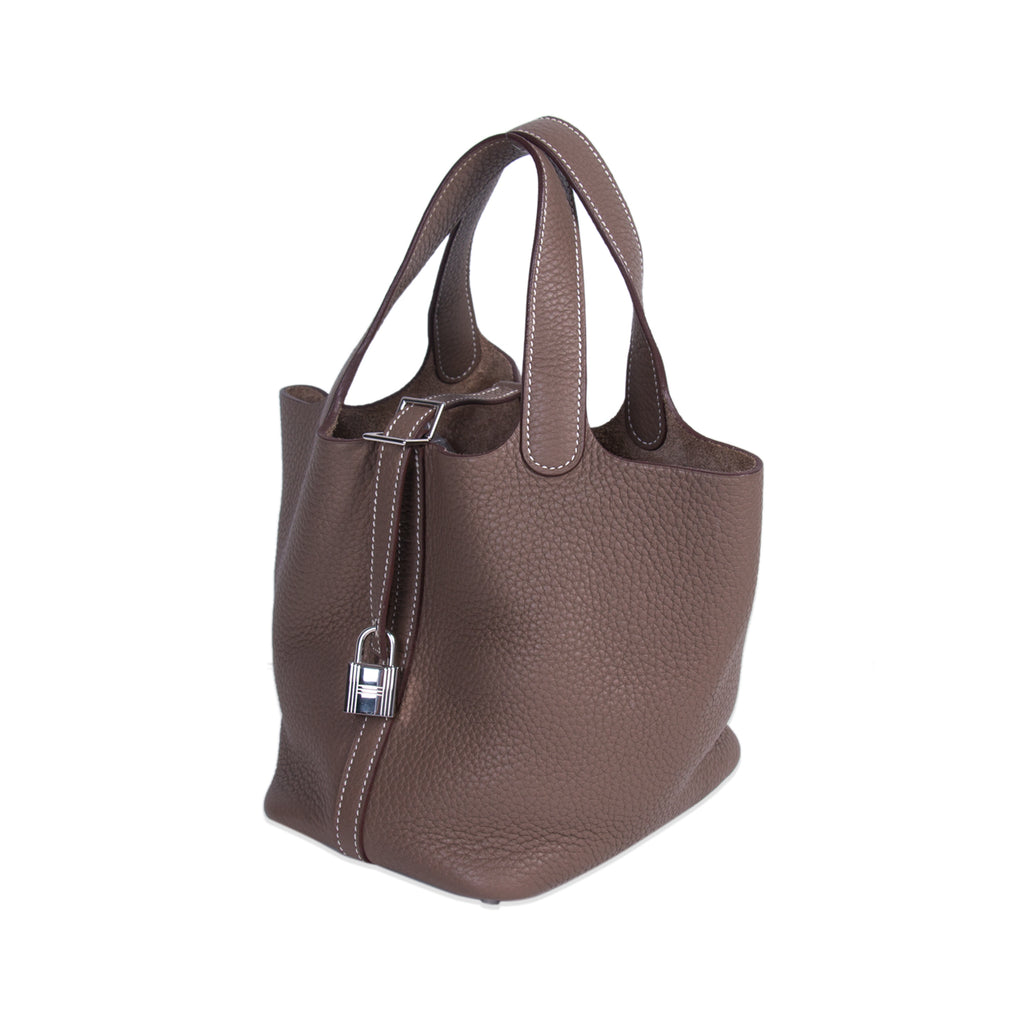 Hermès Picotin PM Etoupe Clemence Bags Hermès - Shop authentic new pre-owned designer brands online at Re-Vogue