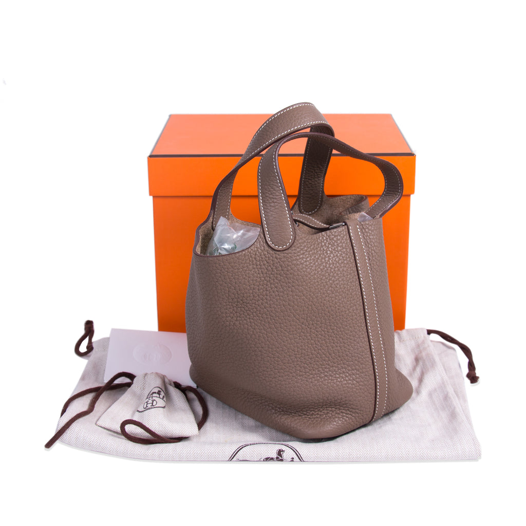 Hermès Picotin PM Etoupe Clemence Bags Hermès - Shop authentic new pre-owned designer brands online at Re-Vogue