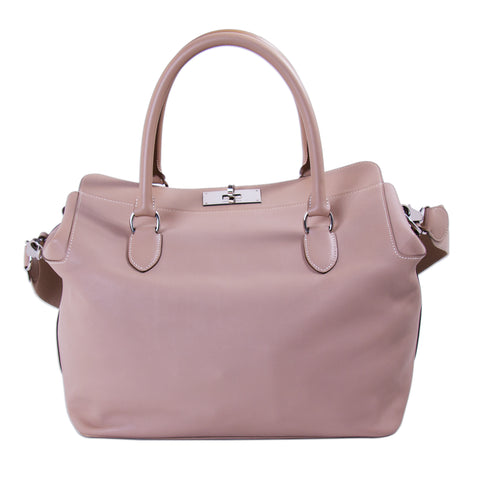 Hermès Birkin 35 Clemence Leather and Houndstooth Canvas