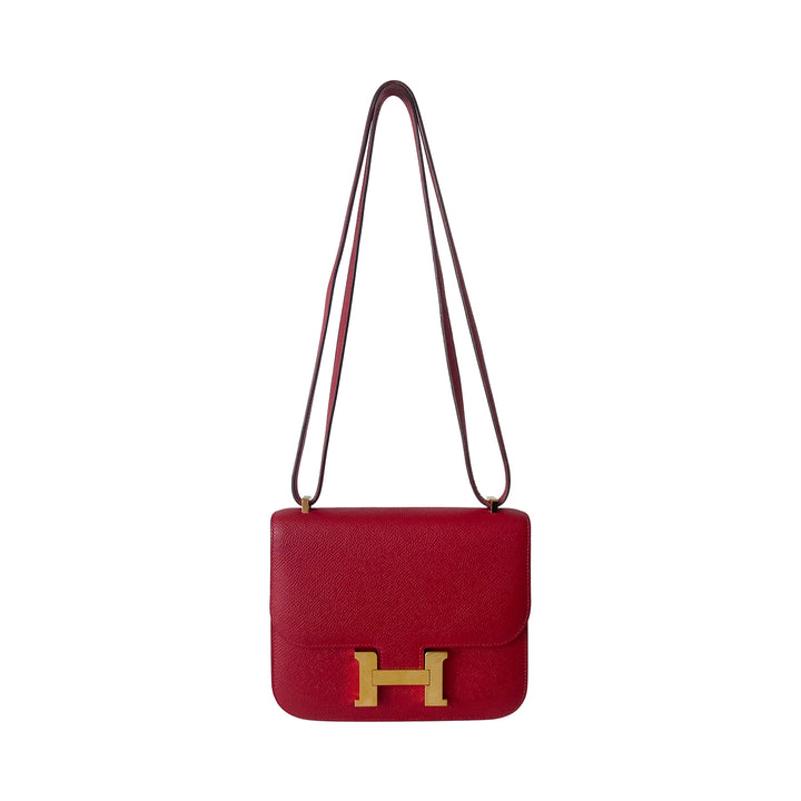 Hermès Mini Constance 18 Red Epsom
