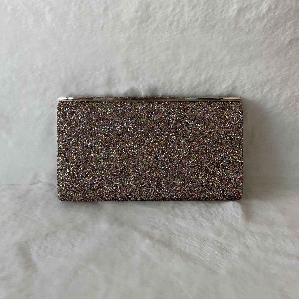 Jimmy Choo Glitter Flap Clutch