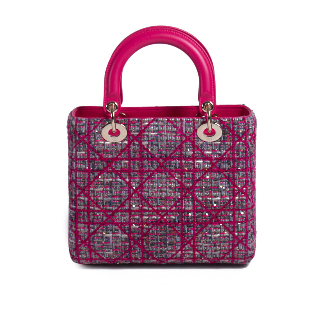 Christian Dior Tweed Medium Lady Dior Bags Dior - Shop authentic new pre-owned designer brands online at Re-Vogue